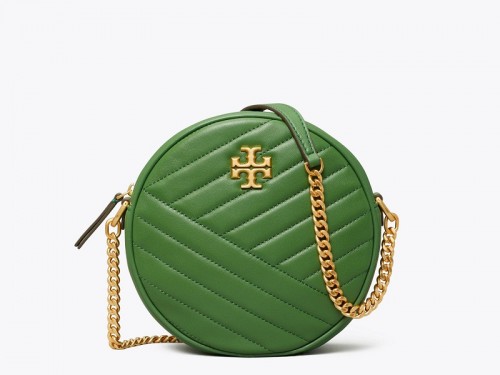 Handbag Tory Burch Green in Wicker - 23822007