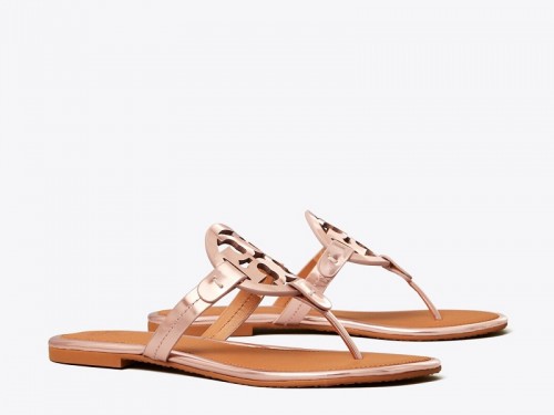 495 TORY BURCH Miller Sandal Metallic ROSE GOLD TAN |