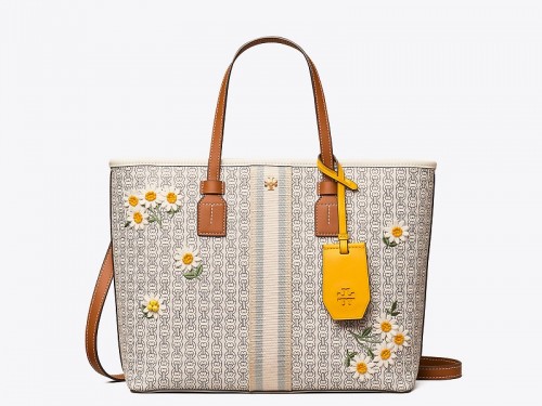 Tory Burch, Bags, Tory Burch Gemini Applique Daisy Floral Tote