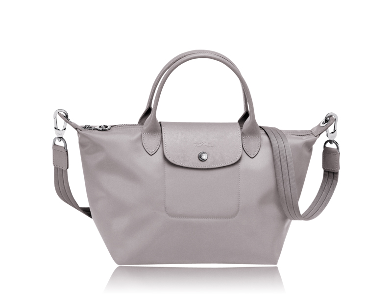Longchamp Medium 'Le Pliage Neo' Nylon Crossbody Bag, Grey