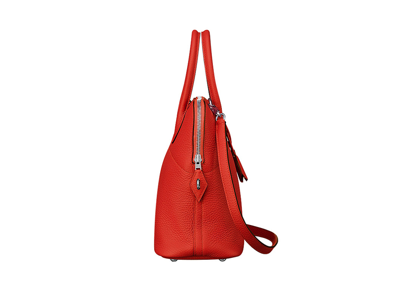 HERMES Bolide 31 Red Tomato Clemence Stamp X