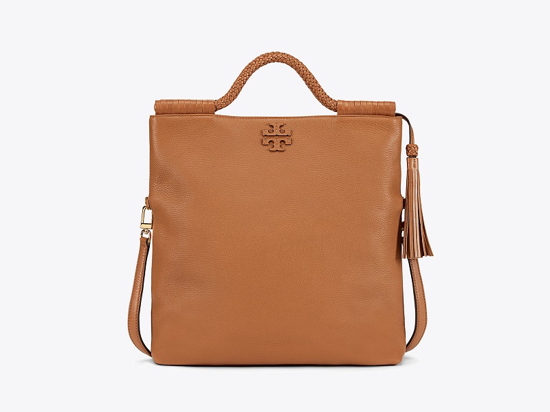 TORY BURCH TORY BURCH Taylor Convertible Fold Over Crossbody SADDLE