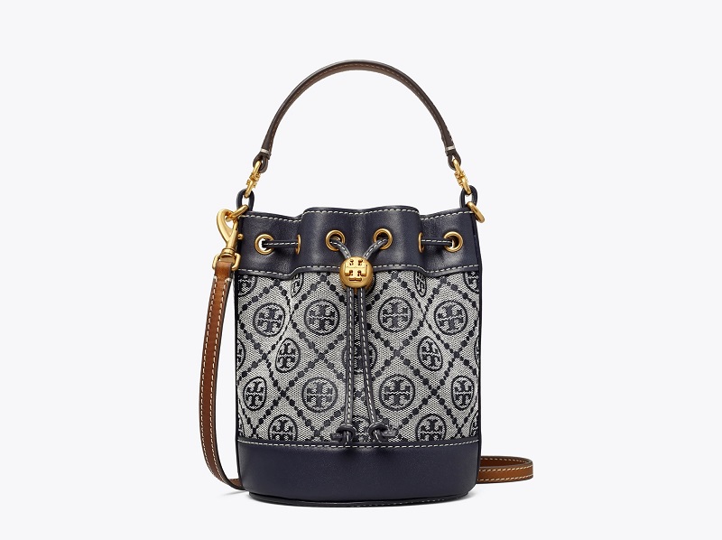 Shop Tory Burch T Monogram Jacquard Mini Bucket Bag