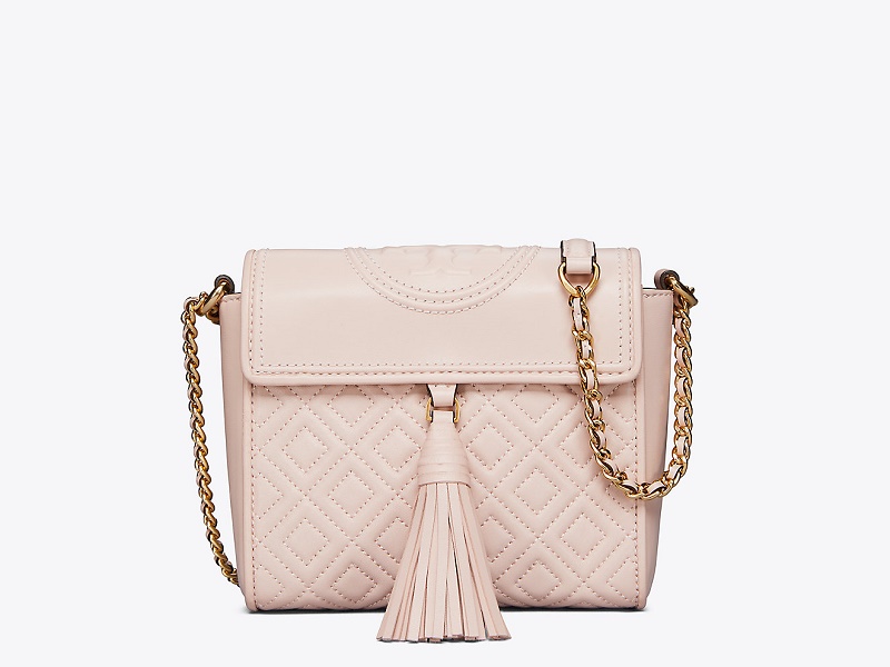 Tory burch fleming tote shell clearance pink