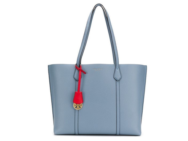 Tory Burch Perry Tote - Cloud/tory Navy in Blue
