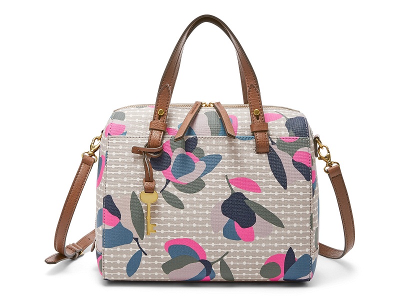 Fossil rachel satchel floral sale