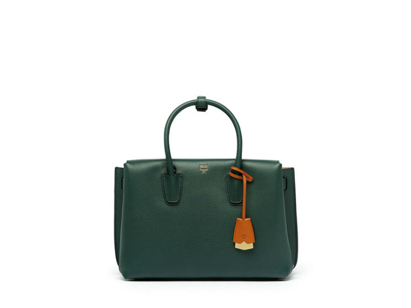 Millie leather crossbody bag MCM Green in Leather - 31422777