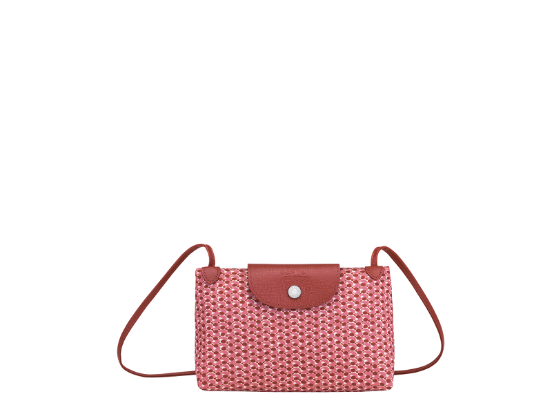 Longchamp Le Pliage Limited Edition Microknit Antique Red Small Crossbody  Bag