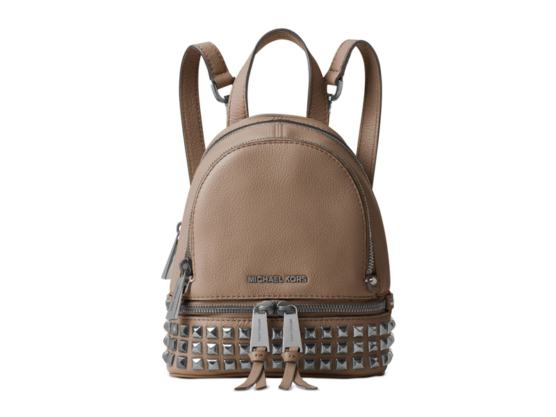 small rhea zip leather backpack