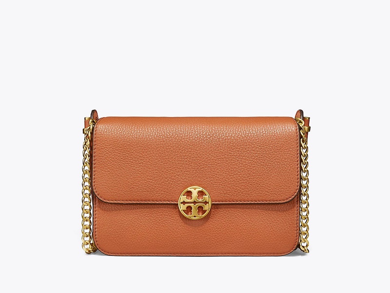 Tory burch chelsea crossbody classic sales tan