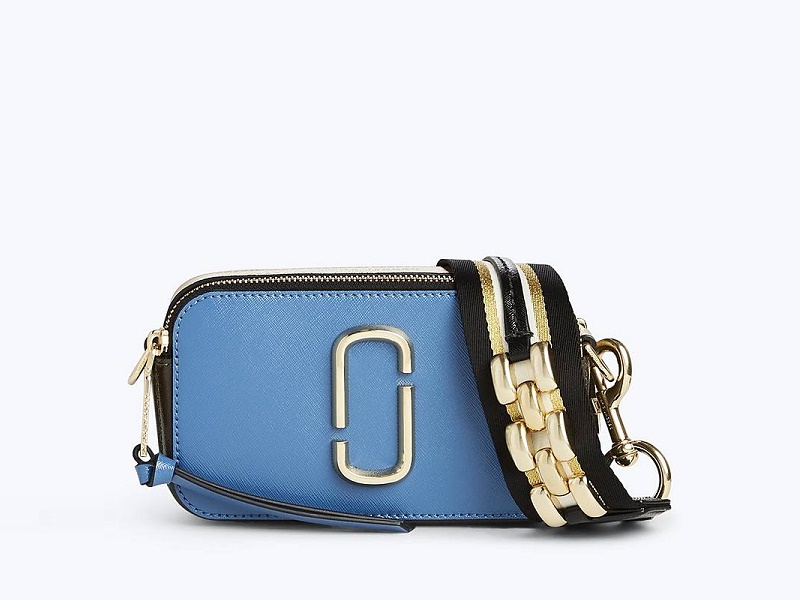 marc jacobs blue camera bag