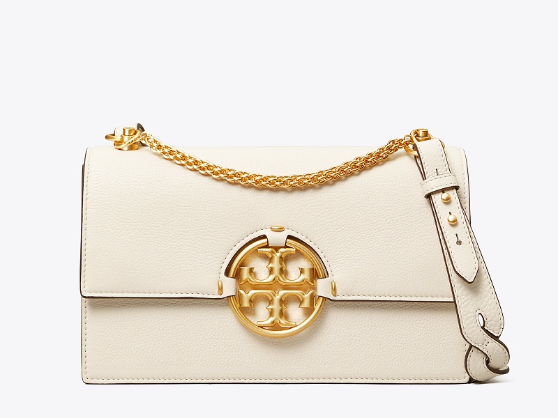 11625 TORY BURCH Miller Mini Bag Braided Strap LIGHT UMBER