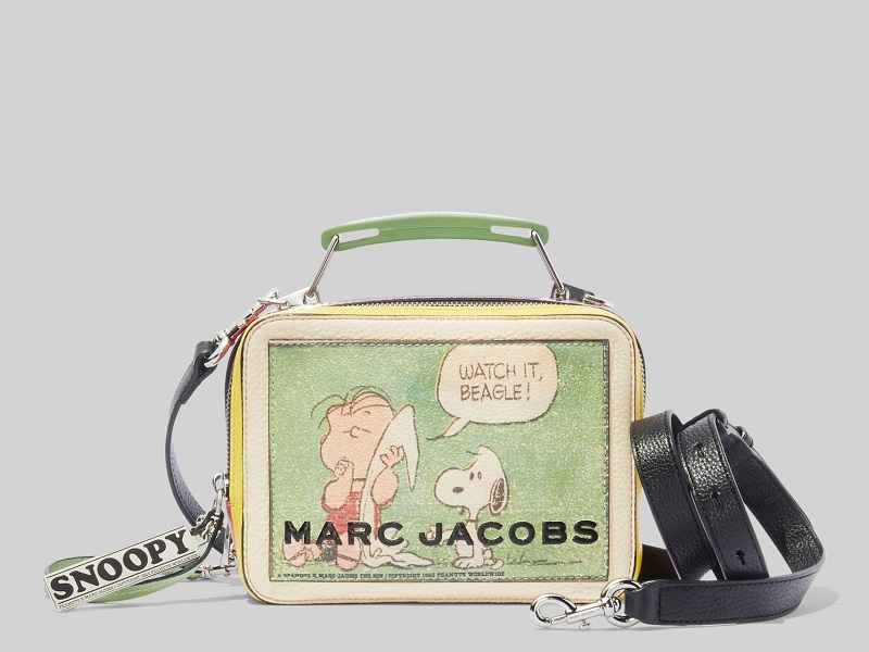 MARC JACOBS MARC JACOBS X PEANUTS The Mini Box Bag GREEN MULTI |