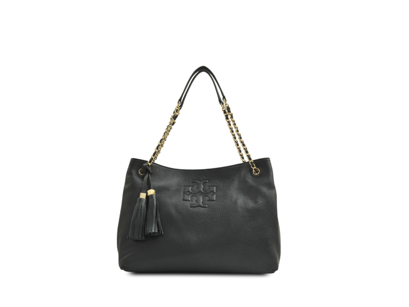 Tory Burch Thea Medium Slouchy Leather Satchel - Black 11169718-001  190041013395 - Handbags, Thea - Jomashop