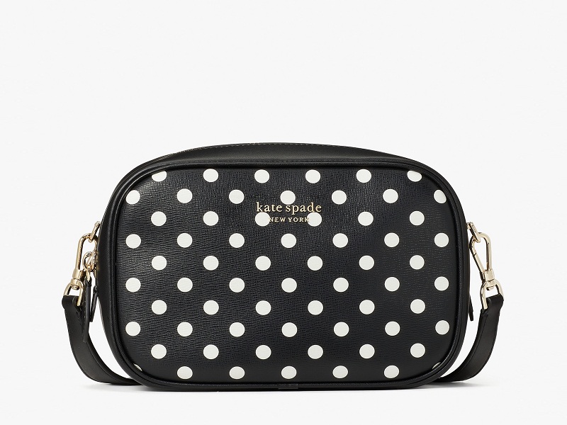 13061 KATE SPADE Infinite Medium Camera Bag BLACK DOTS |