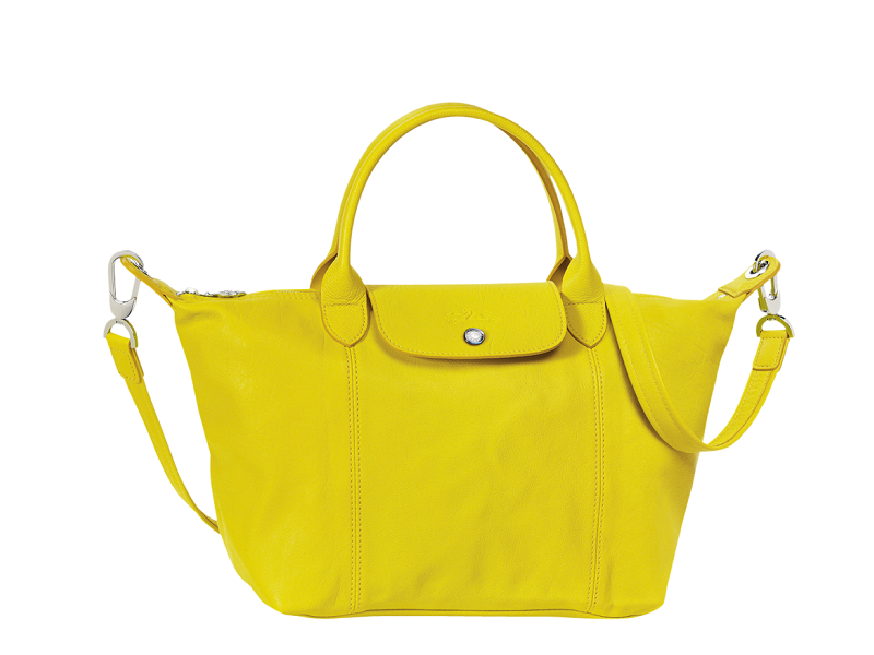 Longchamp Épure Leather Bucket Bag - Yellow Bucket Bags, Handbags
