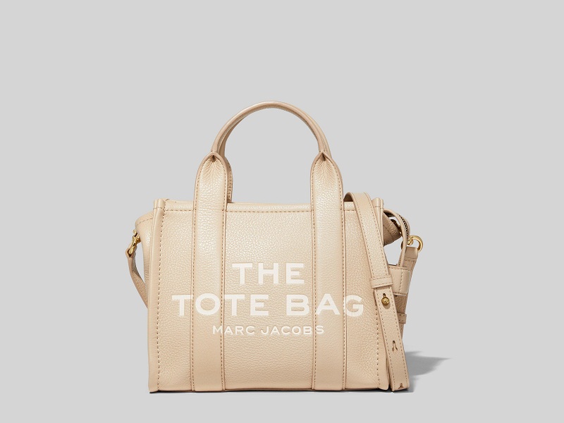 Marc Jacobs The Leather Tote Bag Small Twine in Grain Leather with  Gold-tone - US