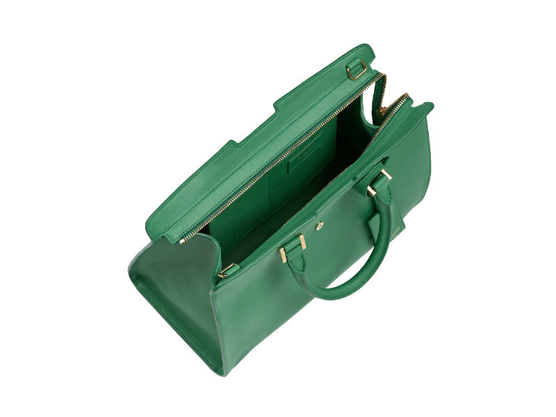 Mini München Tote in Spanish Calf Leather Green