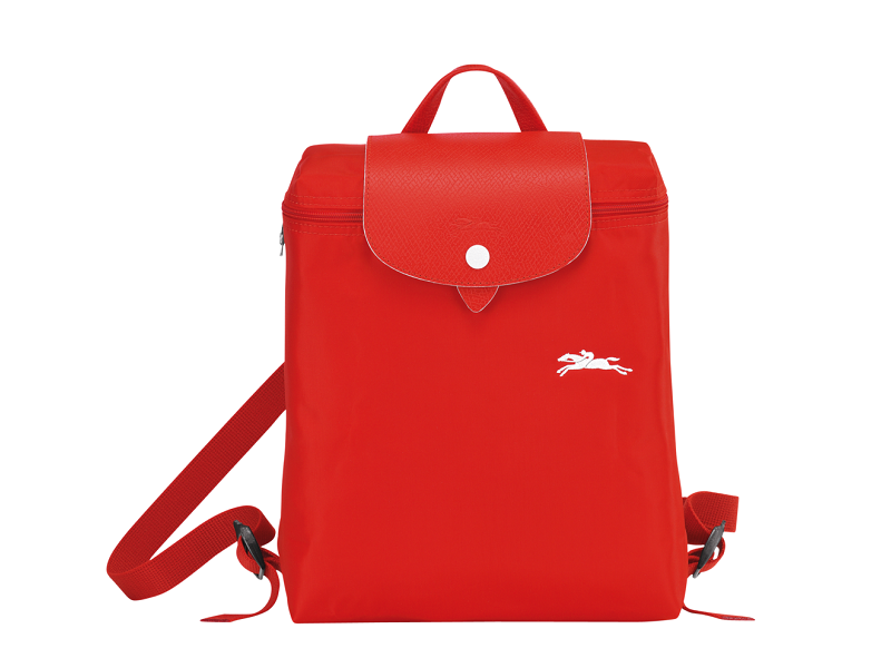 Longchamp Le Pliage Club Backpack - Red In Vermillion