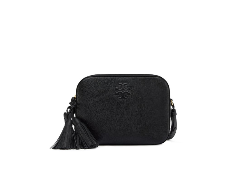 Tory Burch Bags | Tory Burch Thea Flap Black with Gold Hardware Leather Crossbody Bag Nwt | Color: Black | Size: Os | Tracytraj's Closet