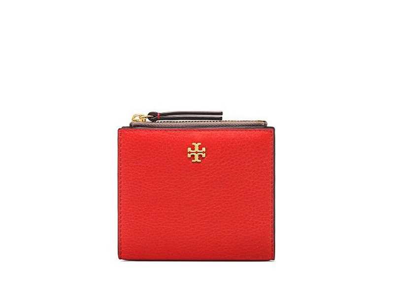 5104 TORY BURCH Robinson Pebbled Mini Wallet SAMBA |