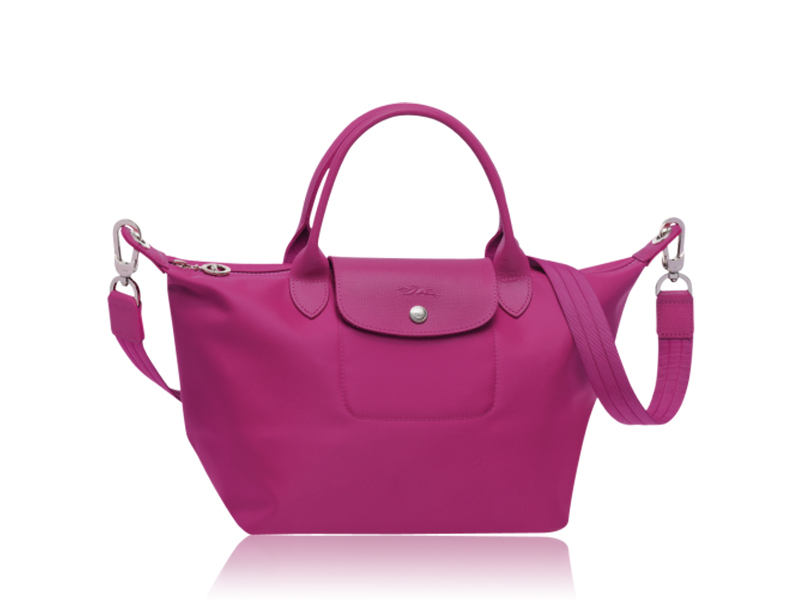 Longchamp le discount pliage fuchsia