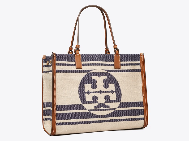 7968 TORY BURCH Ella Jacquard Stripes Mini Tote