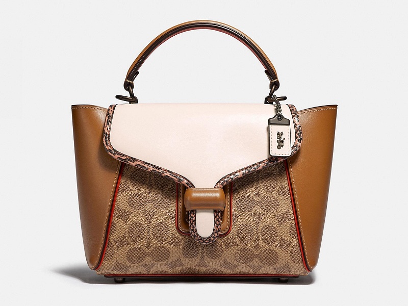 Coach Courier Carryall With Snakeskin Detail 2024 favors