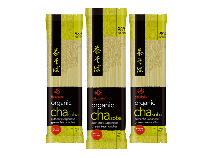 HAKUBAKU NOODLES Cha Soba 200gr 3 PCS