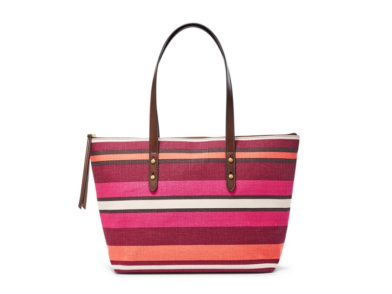 5459 FOSSIL Jenna Tote WINE MULTI