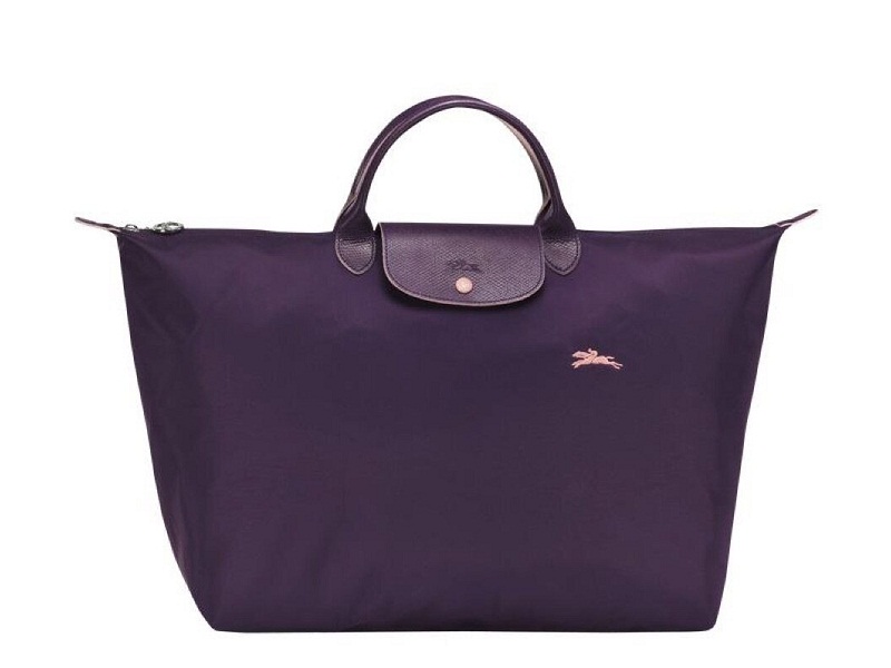 Le Pliage Green M Tote bag Bilberry - Recycled canvas | Longchamp TH