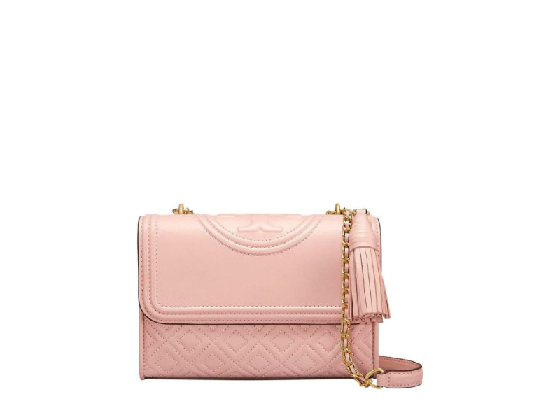 Unboxing my Tory Burch Fleming Shoulder Bag (Shell Pink) (What's in my bag:  Pros and Cons) 