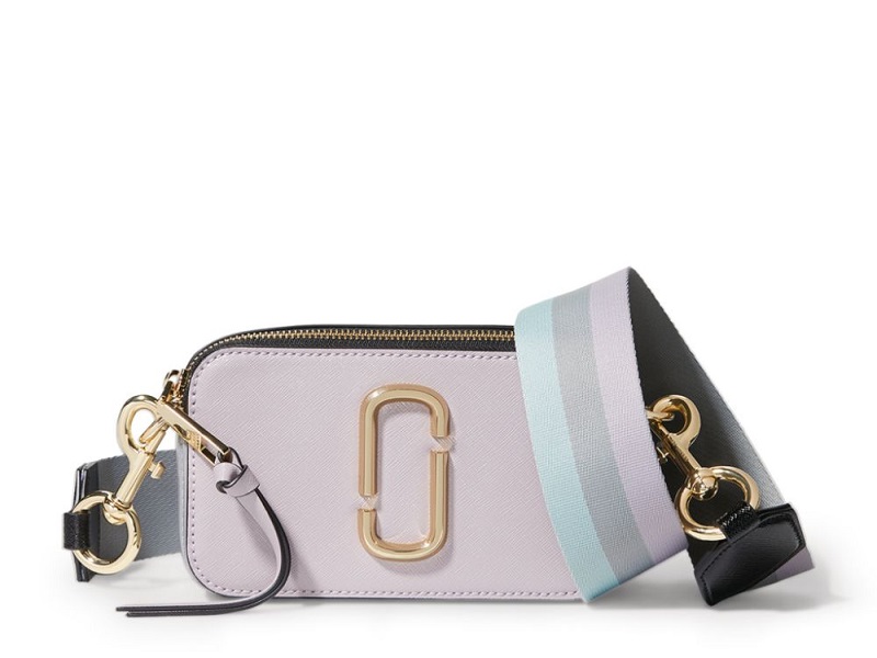 MARC JACOBS: The Snapshot Saffiano leather bag - Lilac  Marc Jacobs  crossbody bags H172L01SP22 online at