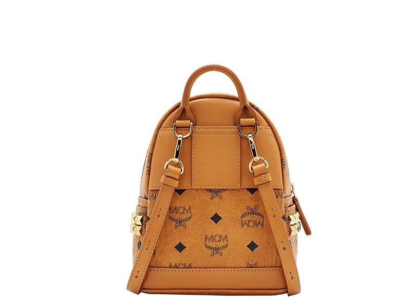 X-Mini Stark Bebe Boo Backpack in Visetos Cognac