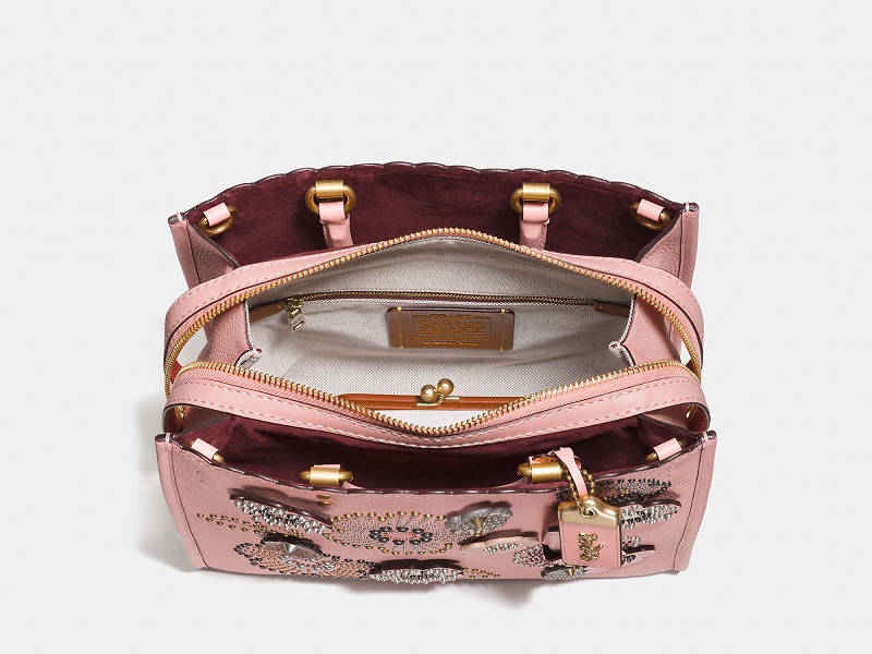 7225 COACH Rogue Tea Rose Rivets PEONY |