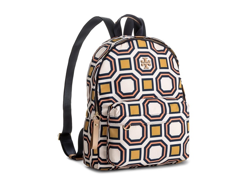 5865 TORY BURCH Printed Nylon Backpack OCTAGON BALLET PINK |