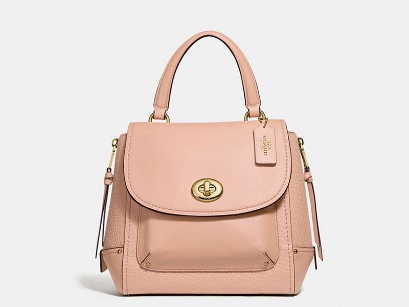 8807 COACH Faye Convertible Backpack NUDE PINK