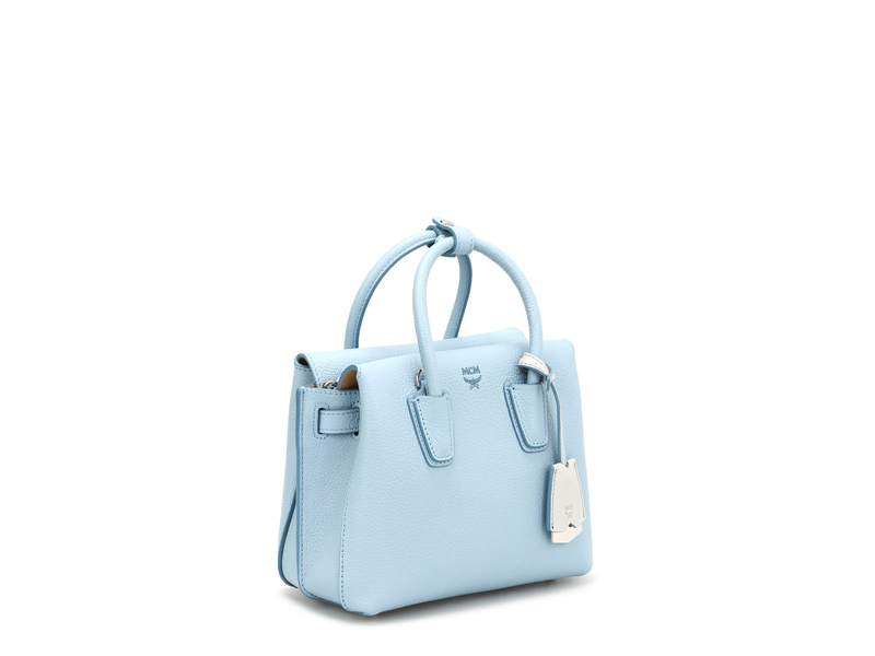 MCM Blue Leather Mini Milla Park Avenue Tote MCM