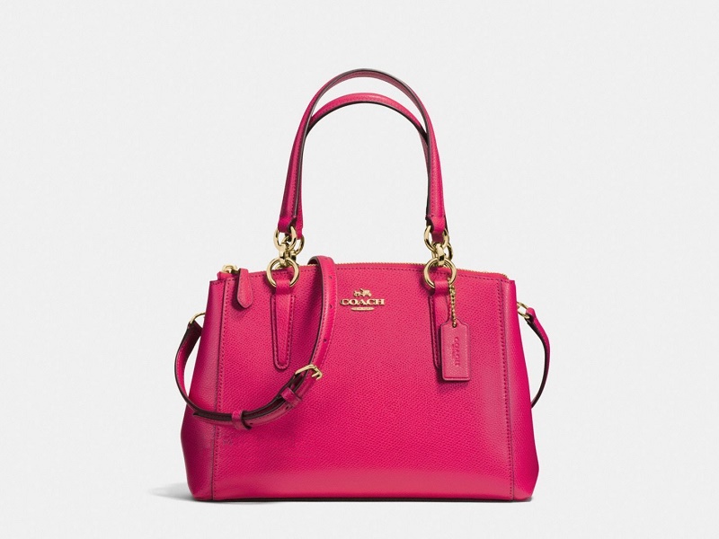 coach christie carryall in crossgrain leather