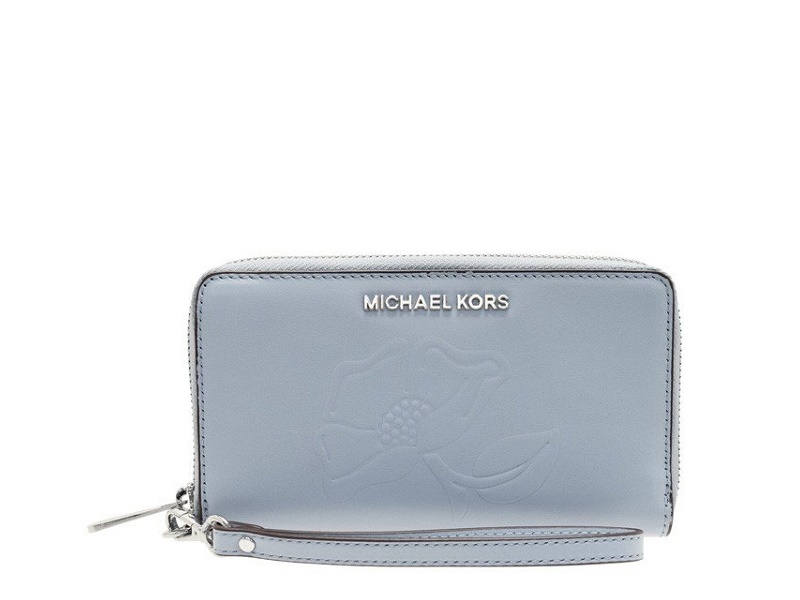 Michael kors deals blue floral wallet