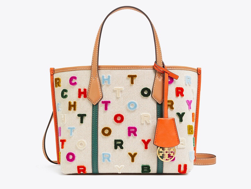 Tory burch perry fil coupe small triple-compartment tote กระเป๋า