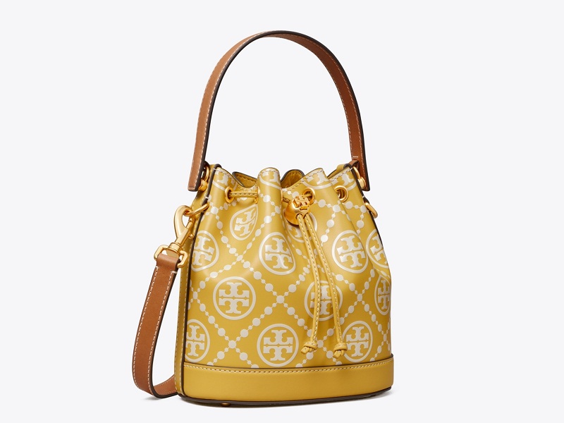 Tory Burch 86077 1121 Bright Samba With Gold-Toned Hardware Women's Emerson  Mini Bucket Bag 