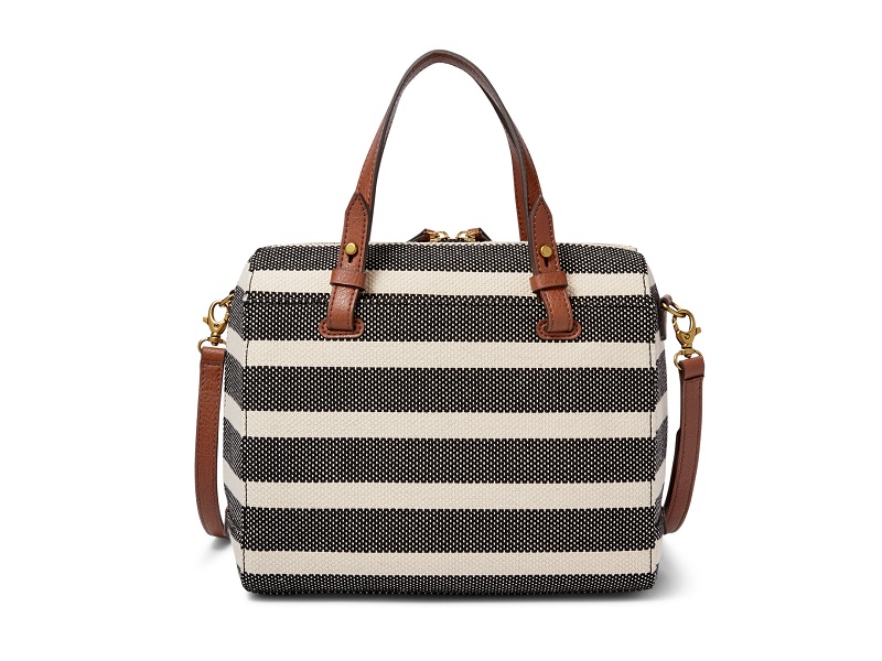 7948 FOSSIL Rachel Satchel BLACK STRIPE