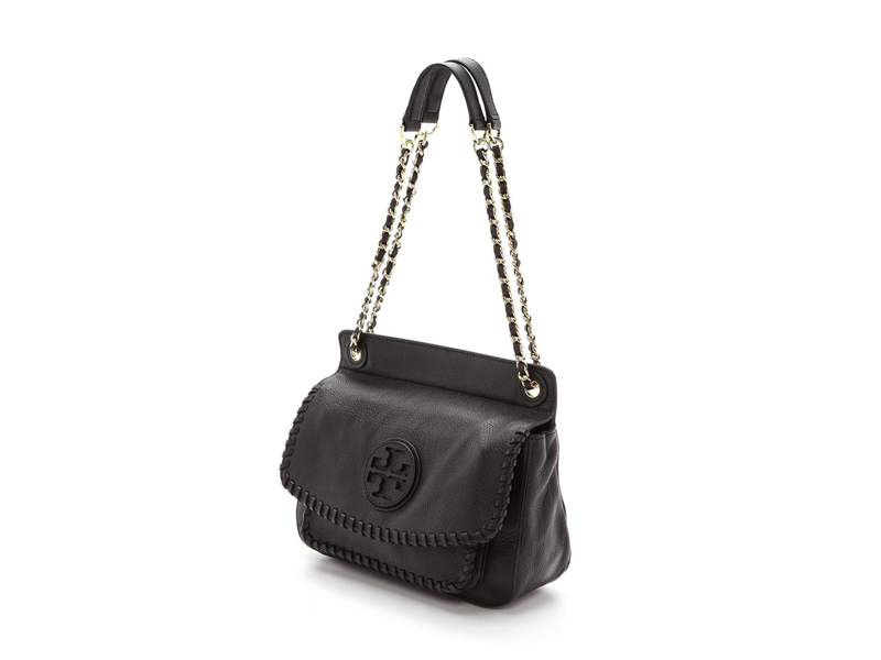 Tory Burch Handtasche Bon Bon Spazzolato Mini Top-Handle Bag 148865 Schwarz