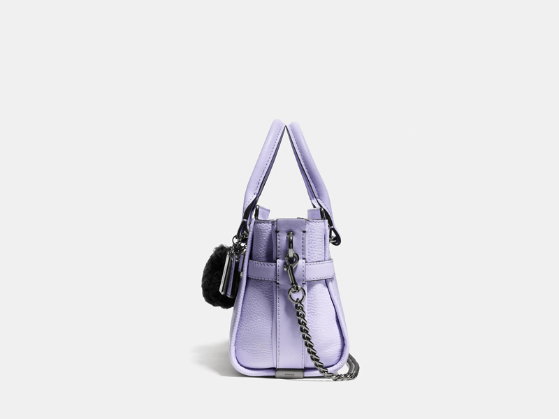 Ariana Grande Kiti Swagger Coach Bag 2way Purple Genuine Used
