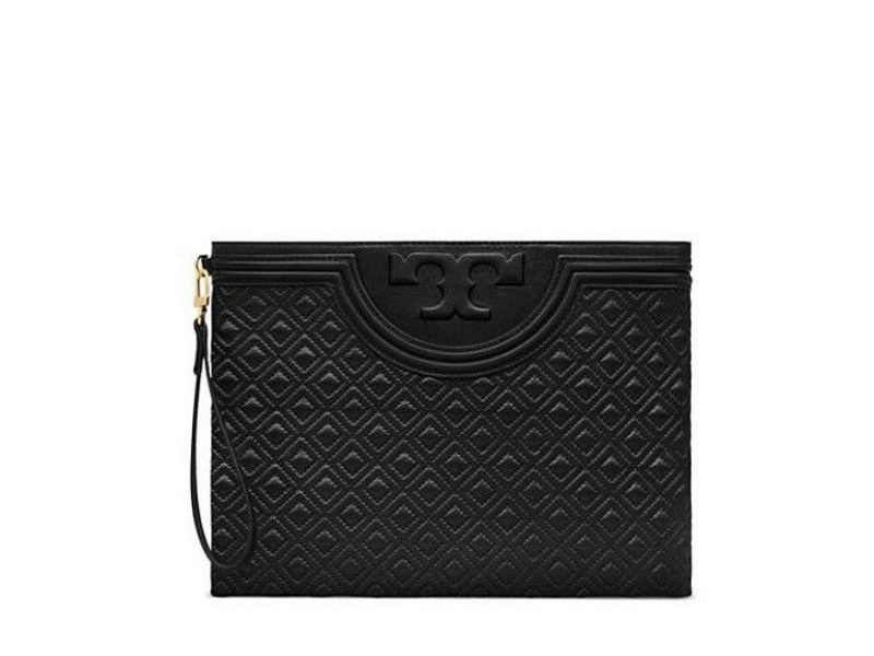 6987 TORY BURCH Fleming Large Pouch BLACK