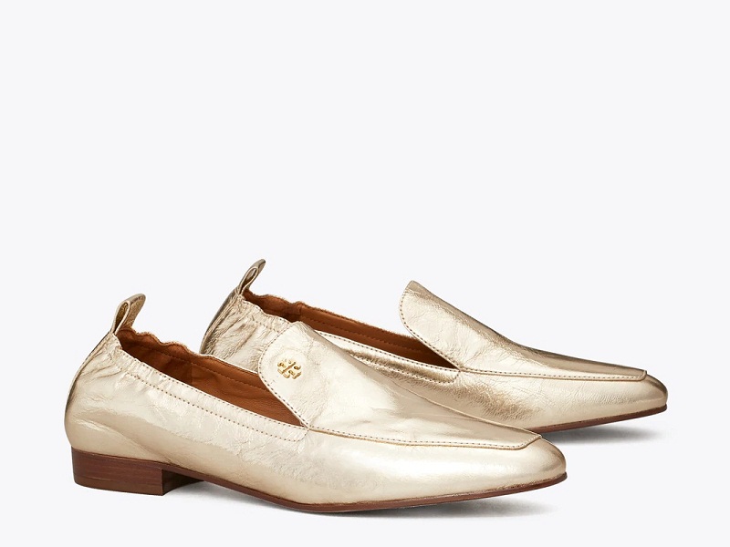 12350 TORY BURCH Kira Stretch Loafer SPARK GOLD |