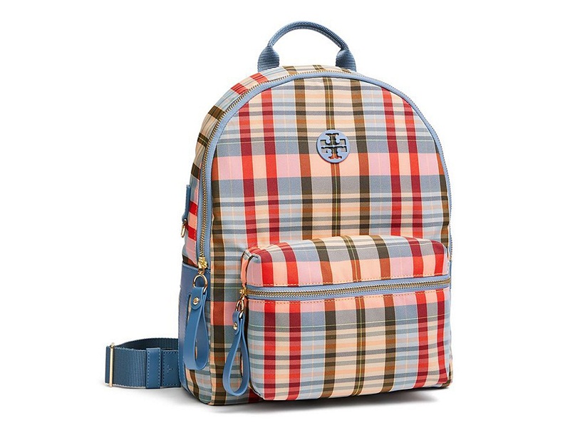 5514 TORY BURCH Tilda Nylon Backpack PLAID