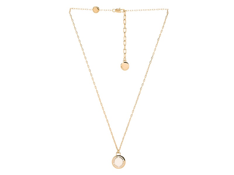 Marc jacobs enamel deals logo disc necklace