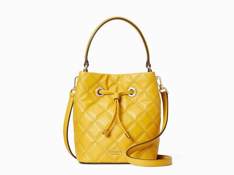 kate spade yellow bucket bag